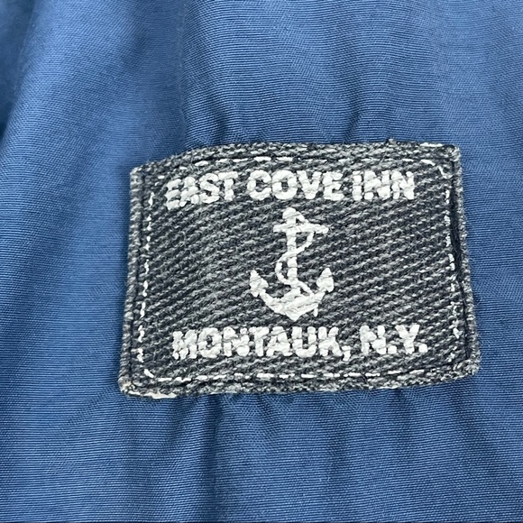 LANDS' END boys hooded zipper pullover windbreaker jacket pockets, sz L or 6X-7 - Picture 5 of 14